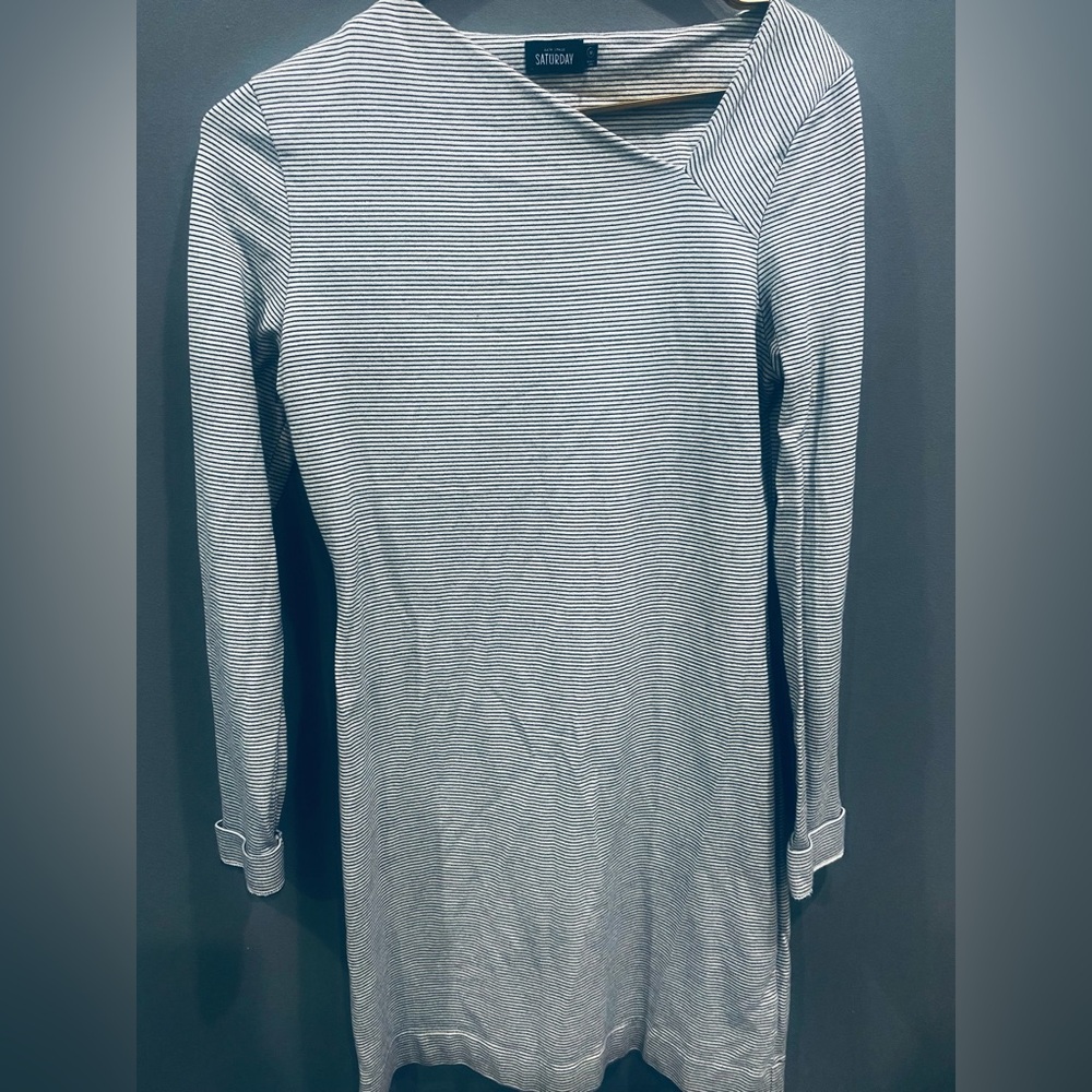 Kate Spade Gray Striped Dress